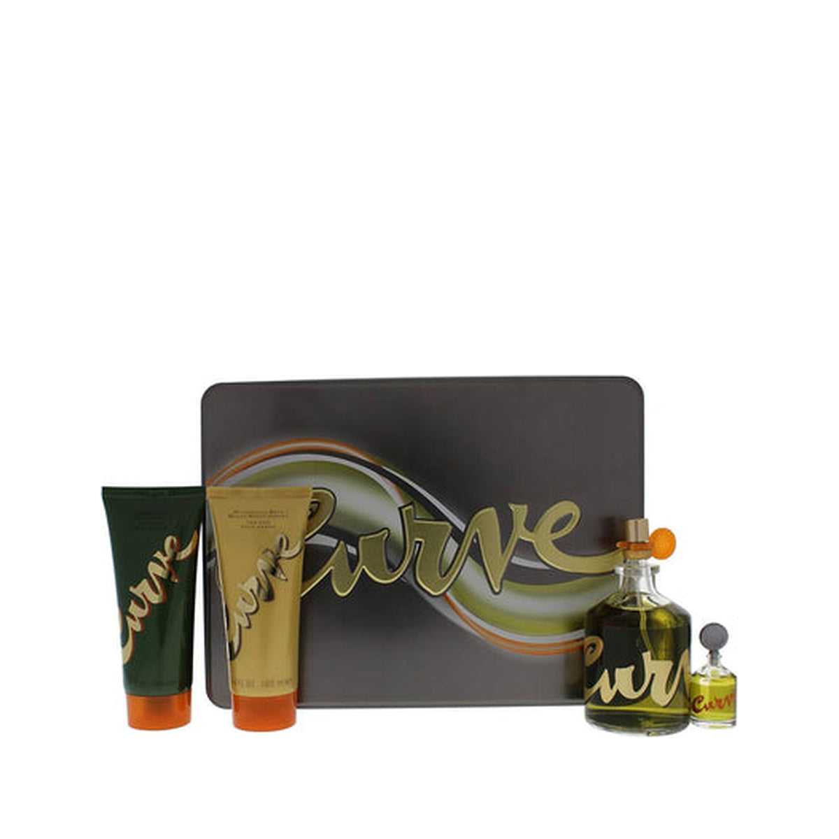 Estuche completo de Curve for Men EDT Gift Set (4PC) — 125mL + 7.5mL + After Shave 100mL + Shower Gel 100mL