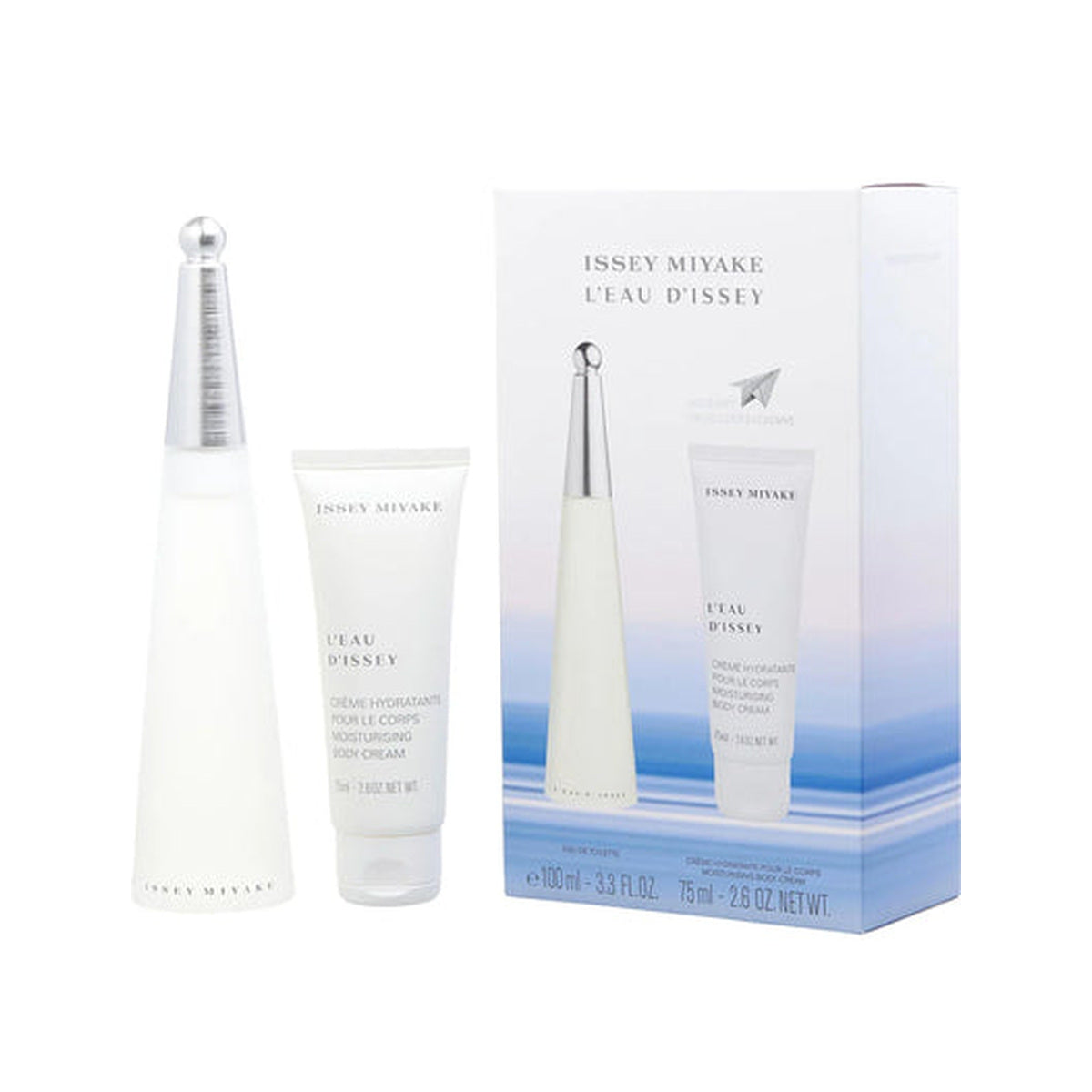 Estuche completo de Issey Miyake L'Eau D'Issey EDT Gift Set for Women (2PC) — 100mL + Body Lotion 75mL