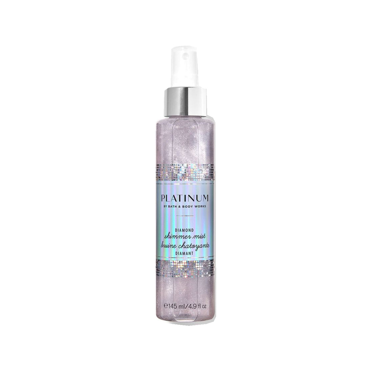 Frasco de Platinum Diamond Shimmer  Body Mist