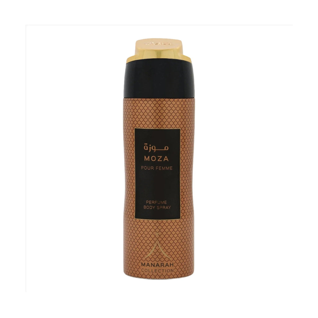 Frasco de Manarah Collection Moza PF Perfum Body Spray