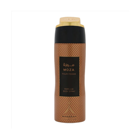 Frasco de Manarah Collection Moza PF Perfum Body Spray