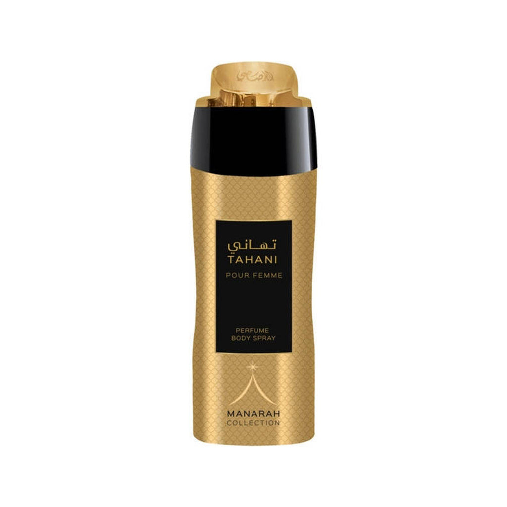Frasco de Manarah Collection Tahani PF Perfum Body Spray