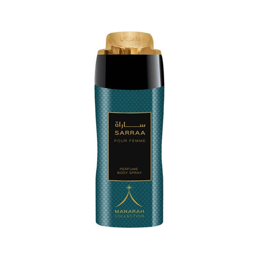 Frasco de Manarah Collection Sarraa PF Perfum Body Spray