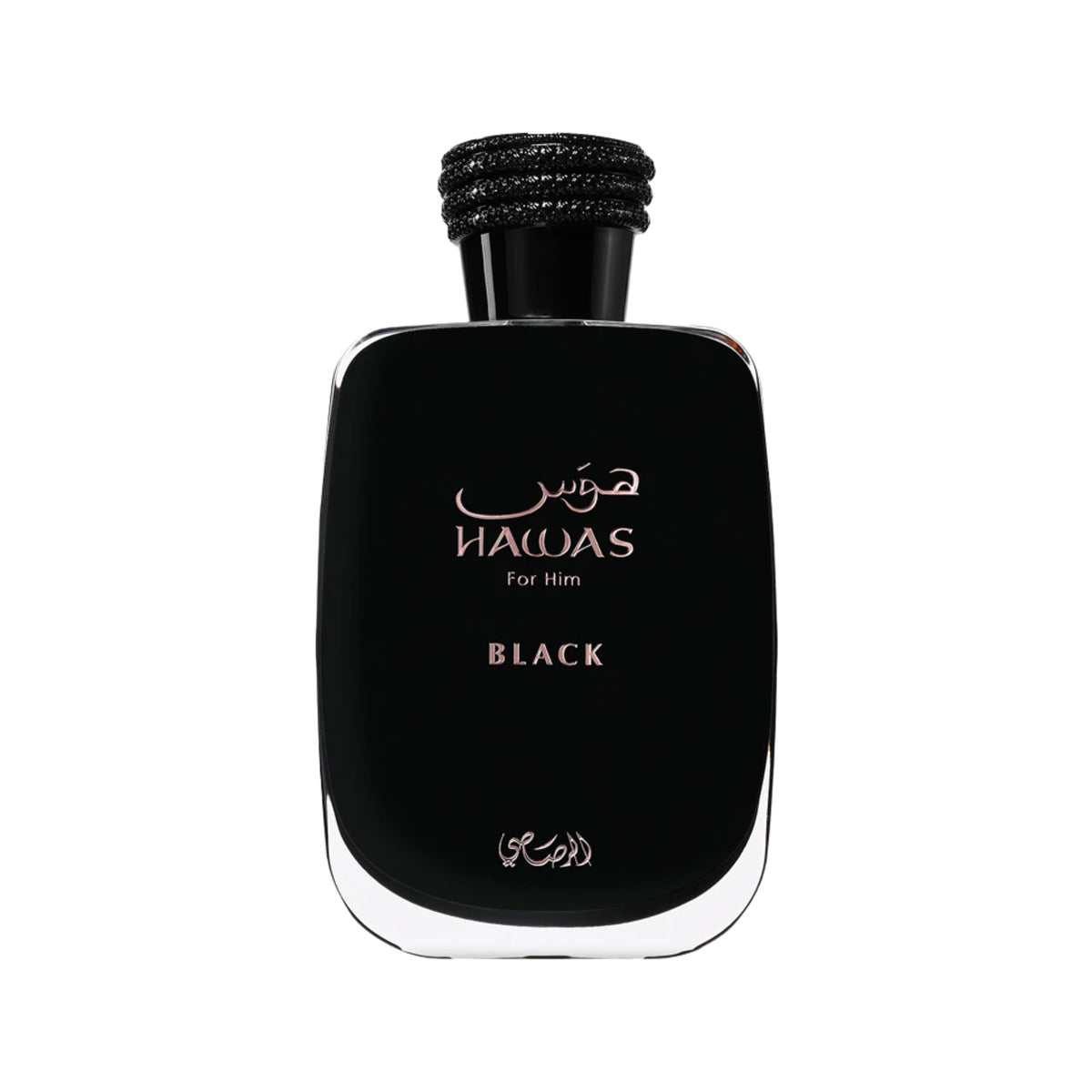 Frasco de Rasasi Hawas Black Eau de Parfum