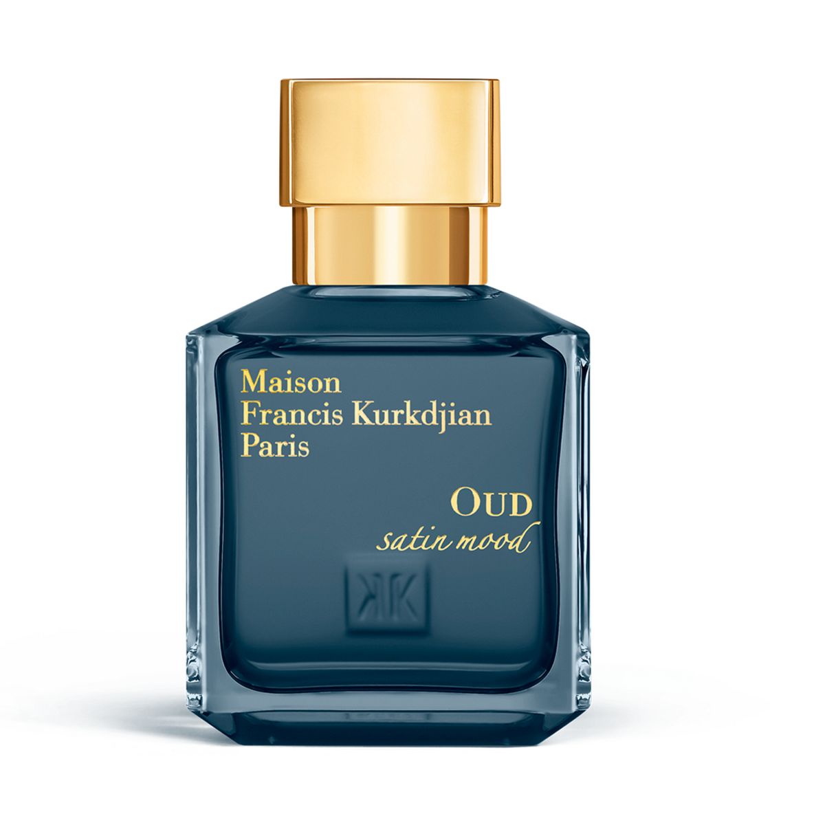 Oud Satin Mood, original bottle only on white square background; Perfume Planet decant shown for identification.