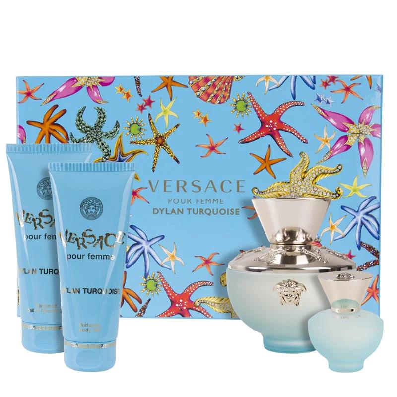 Versace Pour Femme Dylan Turquoise EDT Gift Set (4PC) - Perfume Planet