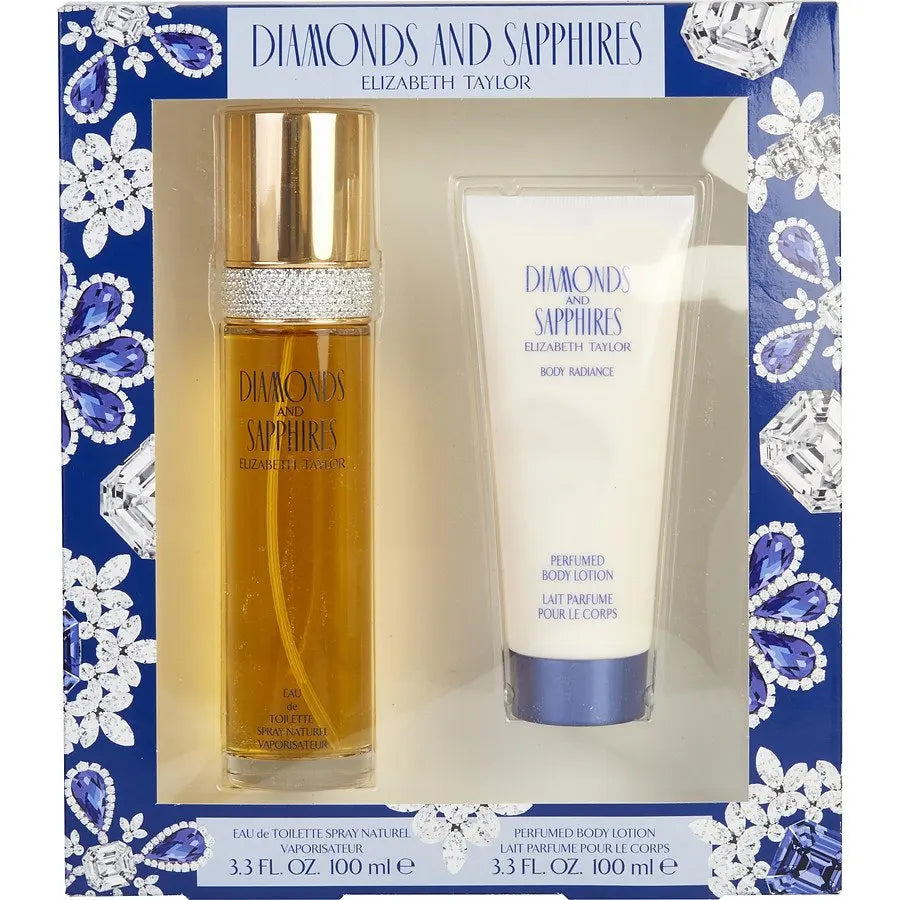 Diamonds and Sapphires EDT Gift Set for Women (2PC) - Perfume Planet 