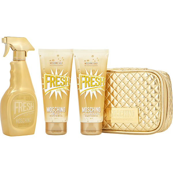 Moschino fresh gold set on sale