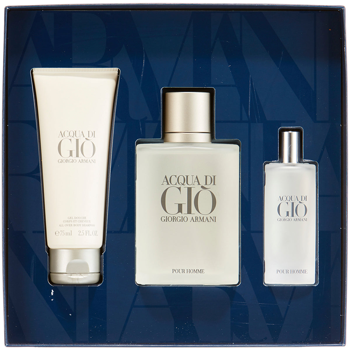 Acqua Di Gio Pour Homme EDT Gift Set (3PC) - Perfume Planet 