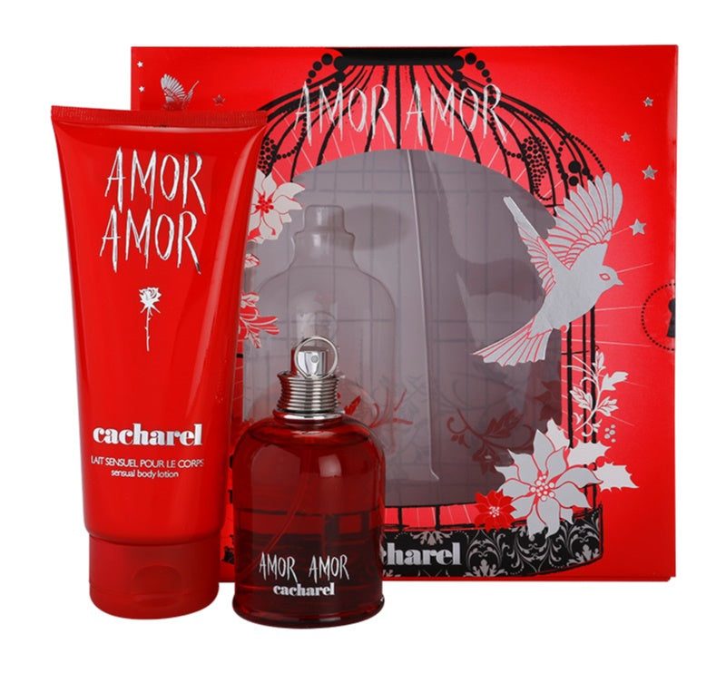 Amazon.com: Cacharel Amor Amor Gift Set for Women, Eau de Toilette Spray  Perfume 1.7 Fl. Oz., 2 Pack Body Lotion 1.7 Fl. Oz. : Beauty & Personal Care