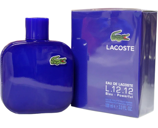 Eau de Lacoste L.12.12 Bleu Powerful EDT for Men - Perfume Planet 